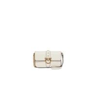 Pinko Sac Rabat Love One Slouchy Baby Bottalat Blanc A2OXZ14Q Bianco Seta-Antique Gold (Z14Q)