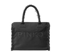 Pinko - Sac Shopper en Coton avec Logo - Femme - Sacs - Noir - Taille: ONE Size