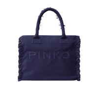 Pinko - Sac Shopper en Coton avec Logo - Femme - Sacs - Violet - Taille: ONE Size