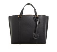 Pinko - Sac Shopper en Cuir Noir Classique - Femme - Sacs - Noir - Taille: ONE Size
