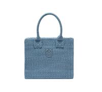 Pinko Sac Shopper Petite plage en raphia avec logo Love Birds Art. 106832A39Y