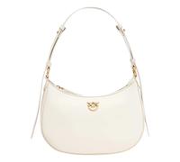 Pinko Sac porté épaule Half Moon Mini Cuir de vache finement grainé Blanc Femme