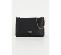 Pinko Flat Classic Vitello Seta, Sac Femmes, Z99q_Noir-Antique Gold, Taille Unique