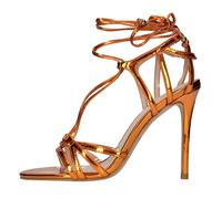 Pinko - Sandales à talons hauts - Femme - Chaussures - Orange - Taille: 38 EU