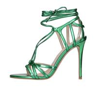 Pinko - High Heel Sandales - Femme - Chaussures - Vert - Taille: 38 EU