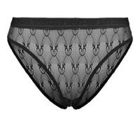 PINKO Senza Parole 3 Slip Pizzo Indemagliato Jacquard C/logo Black Taille: XS | Culottes Outlet | Femme | Le Noir