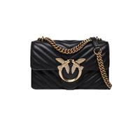 Pinko Sheep, Love One Mini DC Mouton Nappa C Femme, Z99Q_Nero-Antique Gold