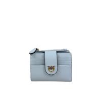 Pinko - Small Smooth Leather Wallet - Femme - Accessoires - Bleu - Taille: ONE Size