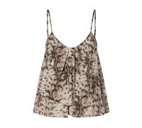Pinko - Snake Print Cotton Strap Top - Femme - Blouses et Chemises - Multicolore - Taille: 40 FR