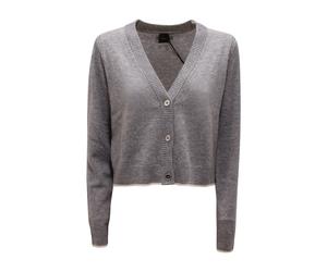 Pinko - Stromboli Cardigan - Femme - Pulls - Gris - Taille: 38 FR