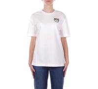 Pinko - T-shirt à logo sur le devant - Femme - Tops - Blanc - Taille: 42 FR