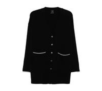 Pinko - Tasmania Cardigan - Femme - Pulls - Noir - Taille: 38 FR