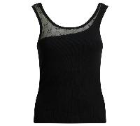 Pinko - Cupboard Canotta - Femme - Tops - Noir - Taille: 42 FR