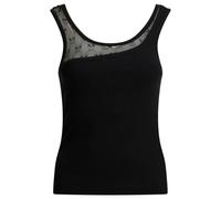 Pinko top femme noir coton - M