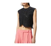 Pinko - Top sans manches - Femme - Tops - Noir - Taille: 42 FR