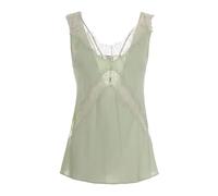 Pinko - Top sans manches - Femme - Tops - Vert - Taille: 36 FR