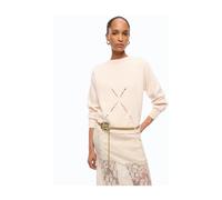 Pinko - Tricot col rond Berna - Femme - Pulls - Beige - Taille: 42 FR