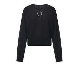 Pinko - Tricot ras du cou - Femme - Pulls - Noir - Taille: 38 FR