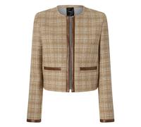Pinko - Tweed Finale Light Jacket - Femme - Vestes - Beige - Taille: 42 FR
