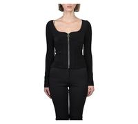 Pinko - Veste zippée en néoprène Energico Style - Femme - Tops - Noir - Taille: 38 FR