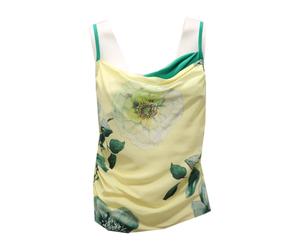 Pinko - Viserbella TOP COL - Femme - Tops - Jaune - Taille: 38 FR
