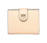 Pinko Portefeuille pour femme avec rabat en cuir 102840A0F1, Rose clair, Taglia Unica