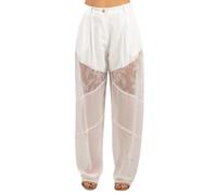 Pinko - Wide Pantalons - Femme - Pantalons - Blanc - Taille: 36 FR