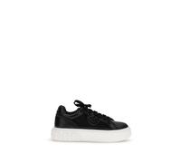 Pinko - Yoko Leather Baskets - Femme - Chaussures - Noir - Taille: 39 EU