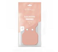 Pinktens, Lot de 2 Électrodes TENS Papillon M 190x90 mm, Gel Intégré | Réutilisables 30 fois, Bas-ventre et lombaires, Clip Papillon requis, Compatible Pinktens uniquement