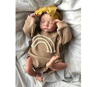 Pinky Reborn 19 Pouces 48 cm Poupée Réaliste Bebe Reborn Souple Silicone Vinyle Lifelike Mignon Nouveau-né Baby Dolls Garçon Fille Jouets