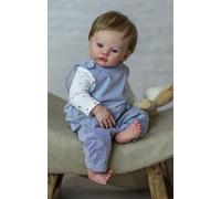 Pinky Reborn Poupée Reborn Garçon 19 Pouces 48 cm Réaliste Bebe Reborn Souple Silicone Réaliste Vinyle Souple Lifelike Mignon Nouveau-né Reborn Baby Dolls Jouets