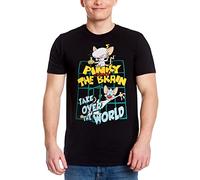 Pinky und der Brain Take Over The World T-shirt Noir, Noir , XL