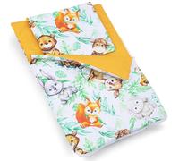 PinkZebra Gigoteuse pour poupée, literie de poupée, Sac de Couchage pour poupée avec Oreiller pour lit de poupée en Coton, bébés Animaux