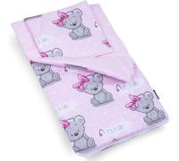 PinkZebra Gigoteuse pour poupée, literie de poupée, Sac de Couchage pour poupée avec Oreiller pour lit de poupée en Coton, It's a Girl