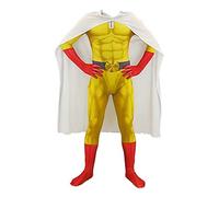 Pinloo Saitama Costume de cosplay avec capes Anime Saitama - Chapeau d'Halloween - Comic Con - Costume de personnage de dessin animé - Carnaval