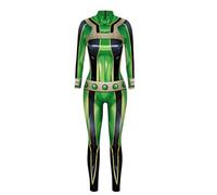 Pinloo Uraraka Ochako Body Uraraka Ochako Perruque MHA Cosplay Anime Asui Tsuyu Wig Comic Con Asui Tsuyu Cosplay Halloween Costume