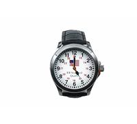 Pinnacle Awards Canada U S A Flag Approuvé Railroad montre-bracelet cadran simple visage, Argenté, Moderne
