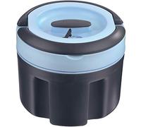 Pinnacle Récipient alimentaire isotherme portable avec couvercles - Cocotte étanche en acier inoxydable pour voyage, fête, pique-nique - Bol de service thermique pour soupe/salade (Bleu, 2.36 Liter)