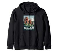 Pinnacles National Park Vintage Camping Randonnée Hommes Femmes Sweat à Capuche