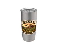 Pinnacles Souvenir du parc national en Californie Gobelet isotherme en acier inoxydable double paroi