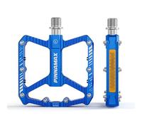 PINNAMAX Bicycle Pedals, CNC Aluminium, 9/16 inch Non-Slip Platform, 3 Bearings, Bicycle Pedals for Road Bike, MTB, E-Bike