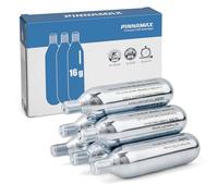 PINNAMAX Kit de Pompe à vélo CO2 - Gonfleur de CO2 avec Cartouches de CO2 de 16 g/25 g - Compact, léger, Compatible avec valves Presta et Schrader - Parfait pour Les vélos de Route et VTT - avec