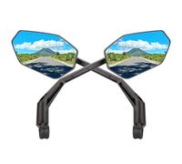 PINNAMAX Rétroviseur de vélo à fixation sur guidon - Rétroviseurs pour vélo électrique réglables à 360° anti-vibrations - Rétroviseur arrière de bicyclette (L+R)