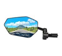 PINNAMAX Rétroviseur de vélo anti-vibration - Rétroviseur d’extrémité de guidon réglable à 360° - Rétroviseur de vélo compatible avec VTT, vélos électriques et trottinettes