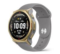 PinnWaa 20mm Bracelet Silicone Compatible avec Amazfit T-Rex 3 Pro 44mm/Active 2 Square/Active 2/Active, Sport Doux Imperméable, Dégagement Rapide, Montre Remplacement pour GT 5 41mm - Gris