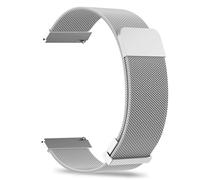 PinnWaa Bracelet Métal 22mm pour Garmin Venu 4/3 45mm/Forerunner 570 47mm | Milanaise Magnétique, pour Garmin Venu 4/3 45mm/Forerunner 570 47mm/265/255/255 Music/Vivoactive 4/Venu 2/Active, Argent
