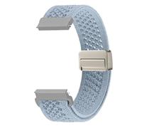 PinnWaa Nylon Cinturino Intrecciato per 22mm,Regolabile Cinturini avec Chiusura Magnetico Progettato, Sportivi Traspiranti Cinturini per Orologi a Sgancio Rapido per Uomo Donna - Gris-bleu