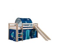 Pack - Lit Enfant, Toboggan, Tente & Tunnel "Pino Astronaute II" Naturel