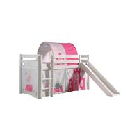 PINO Lit mezzanine avec toboggan + Princess rideau