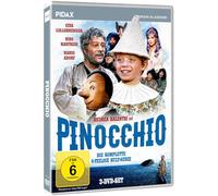 Pinocchio , Die komplette 6-teilige Kult-Serie mit Starbesetzung wie Mario Adorf (Pidax Serien-Klassiker) [3 DVDs] [Standard-Edition]